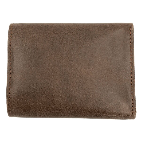 U-State Tri-Fold Leather Wallet Brown